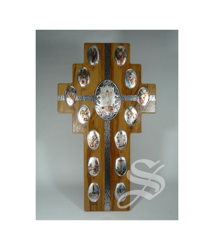 CRUZ CRUCIS EN MADERA 38 X 22