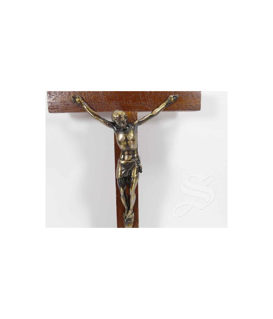 CRUZ MADERA 15CM CON CRISTO