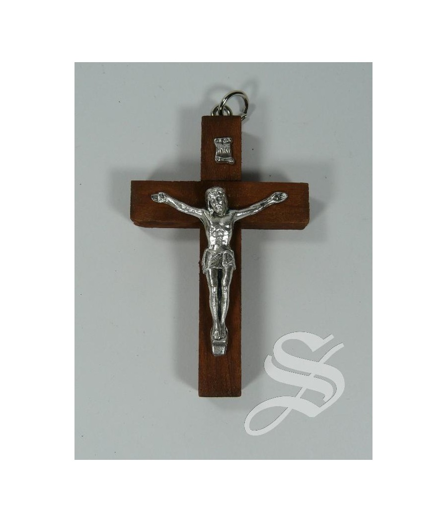 CRUZ MADERA COMUNION CON CRISTO METAL 4,5 X 7,5