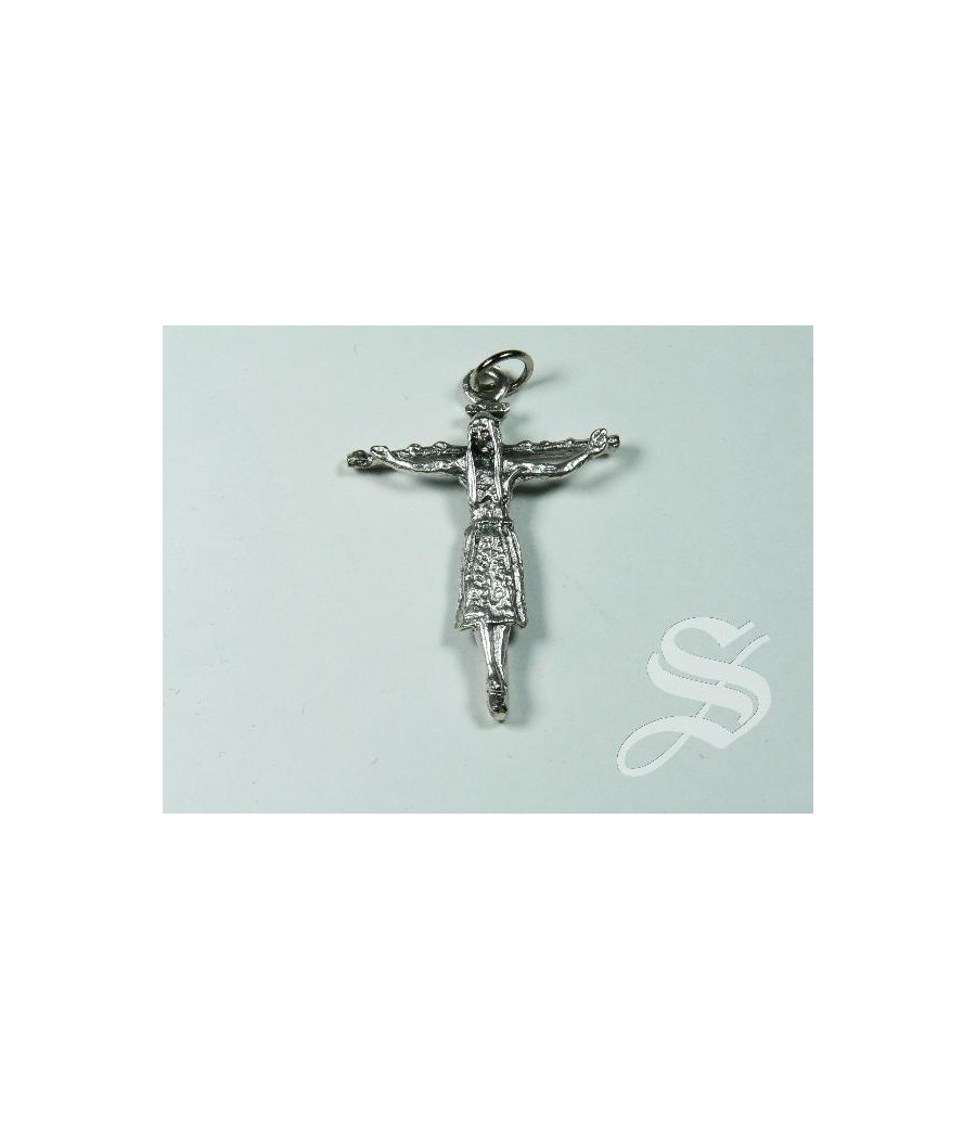 CRUZ METAL CRISTO DE ORENSE. 2.50 * 4 CM