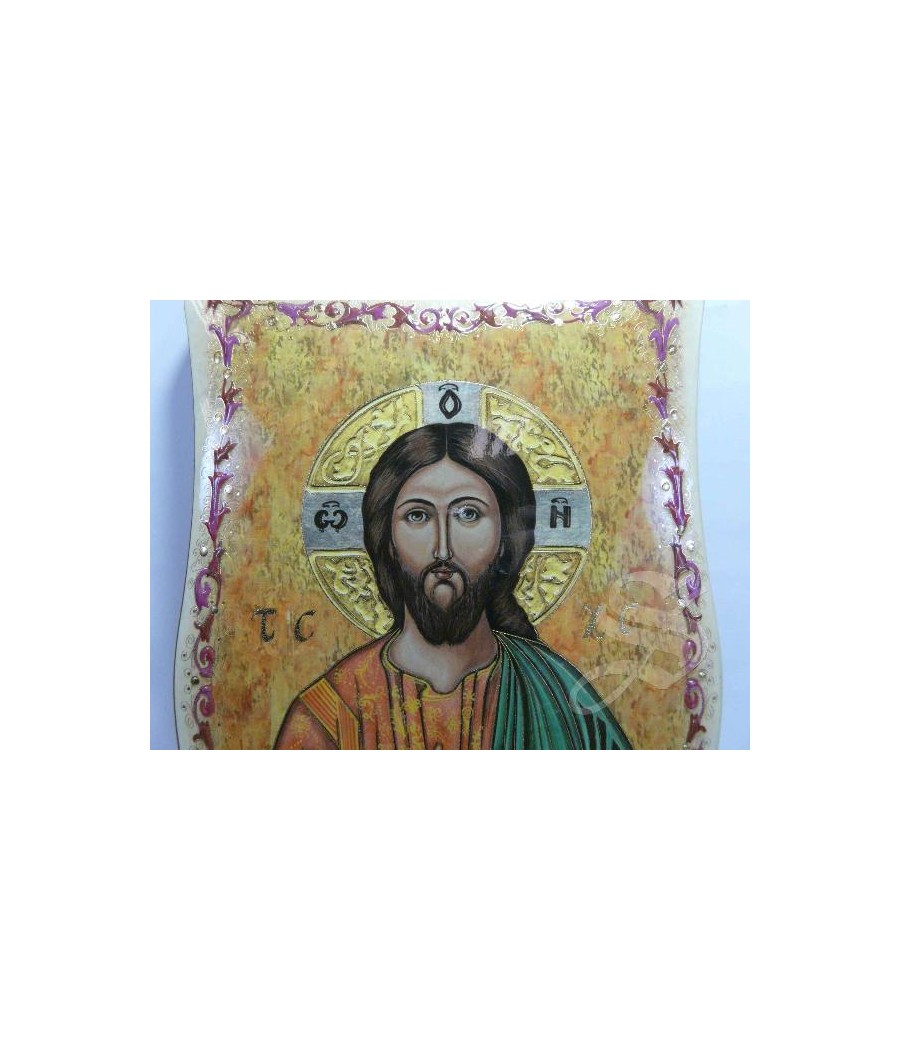 CUADRITO 20*25 PANTOCRATOR DETALLES DORADOS