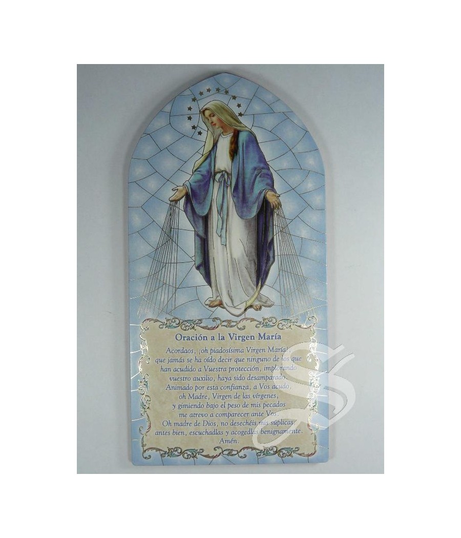 CUADRITO CAPILLA CON ORACION MILAGROSA 20 * 10