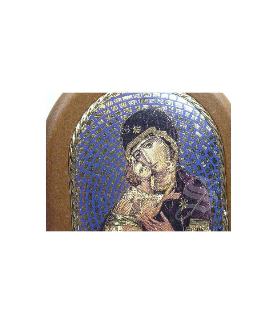 CUADRITO CAPILLA FONDO MOSAICO VIRGEN ICONO