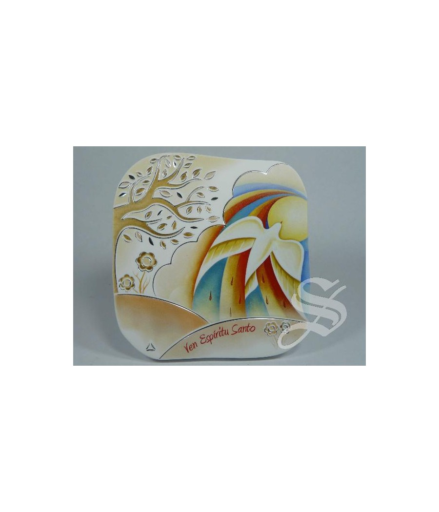 CUADRITO COLOR CONFIRMACION 10 X 10  CON BOLSA DE REGALO 15 X 19