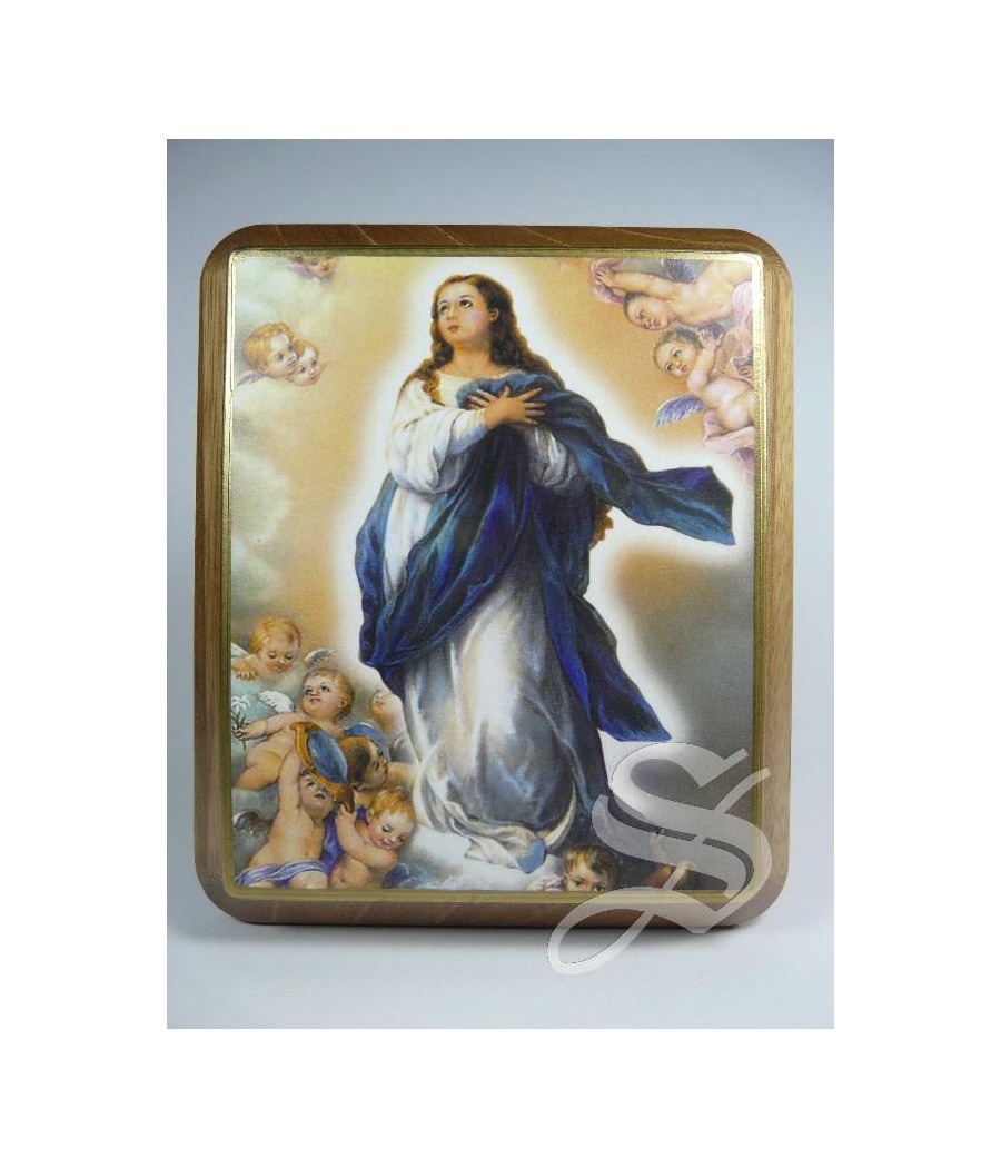 CUADRO BISEL MADERA INMACULADA 13 X 15