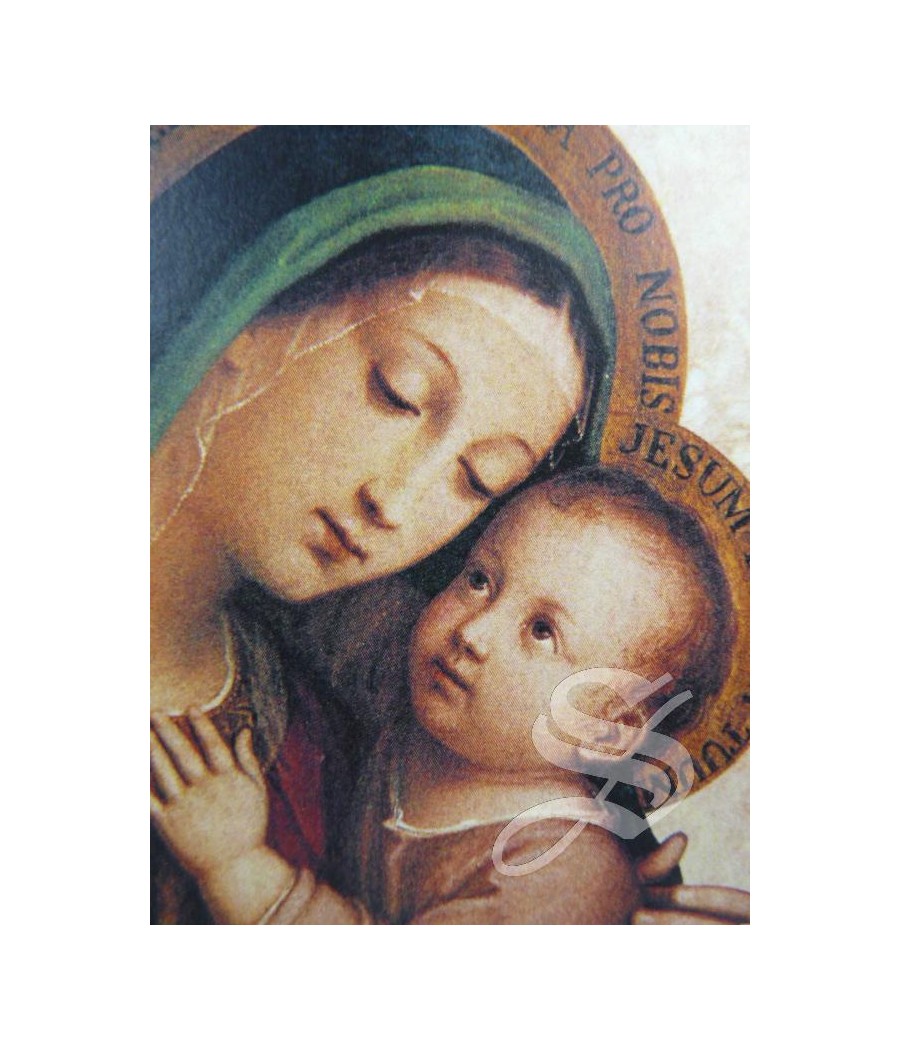 CUADRO BISEL MADERA VIRGEN BUEN CONSEJO 13 X 15