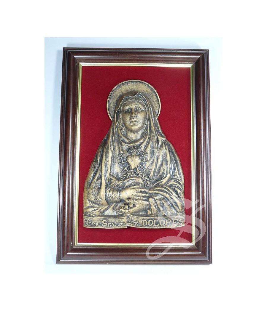 CUADRO DOLOROSA IMIT. BRONCE 24*18