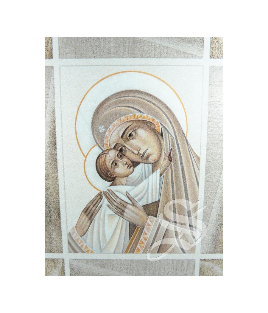 CUADRO ICONO 20 X 25 VIRGEN CON NIÑO