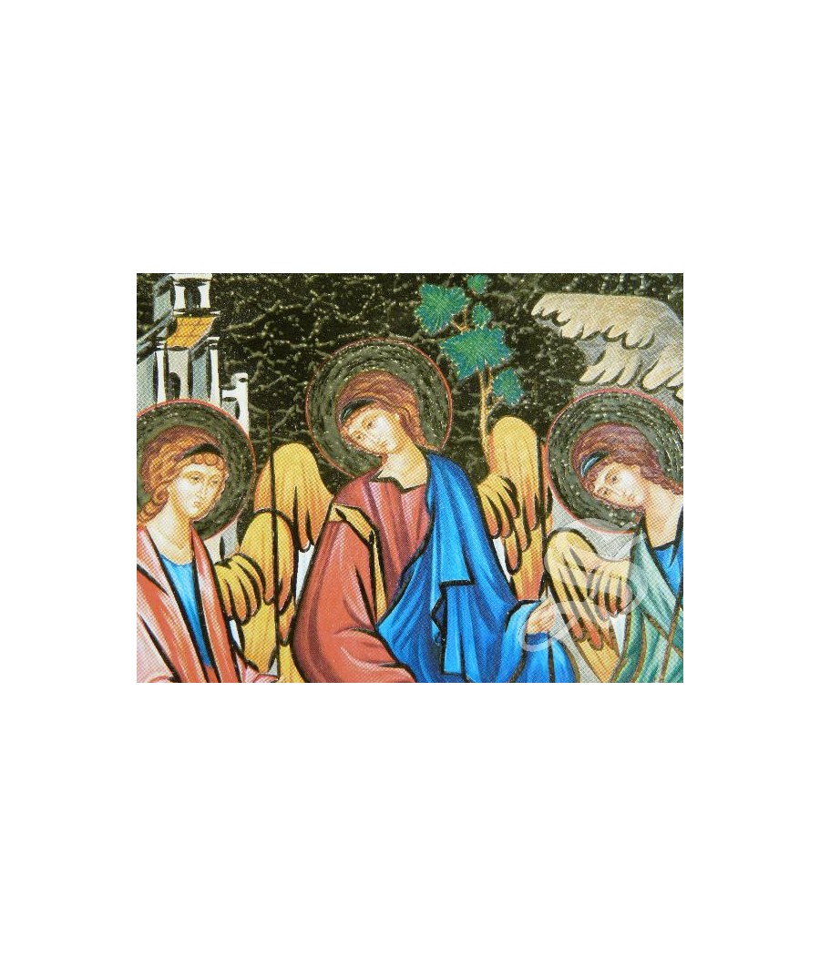 CUADRO ICONO EN MADERA 14,5 X 16 TRINIDAD RUBLEV