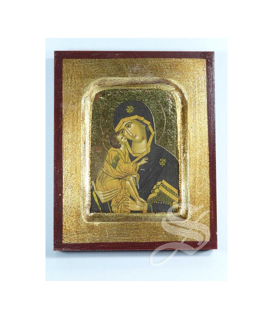 CUADRO ICONO VIRGEN CON NIÑO 10 * 13