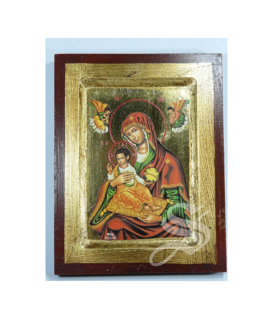 CUADRO ICONO VIRGEN CON NIÑO 14 * 17