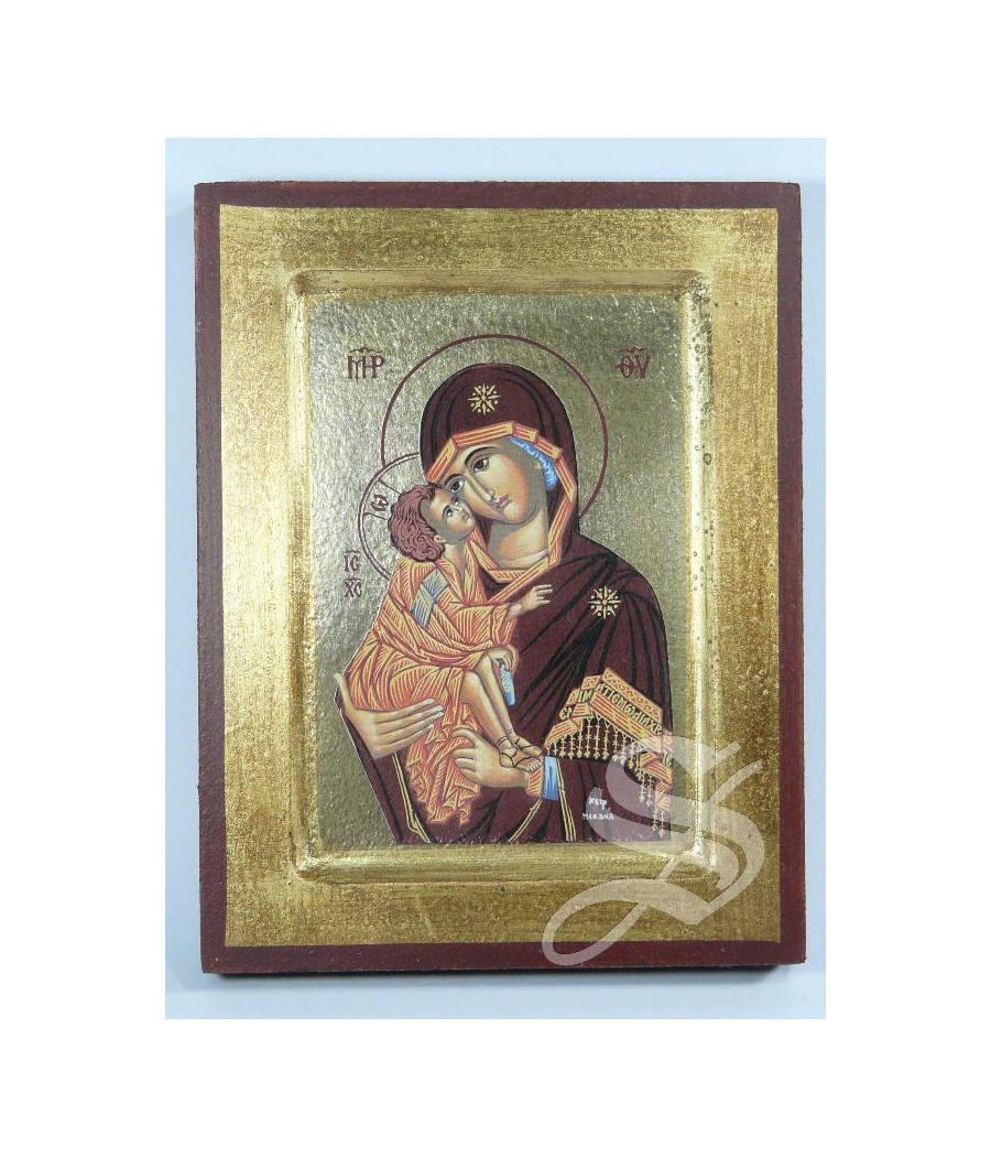 CUADRO ICONO VIRGEN CON NIÑO 14* 17