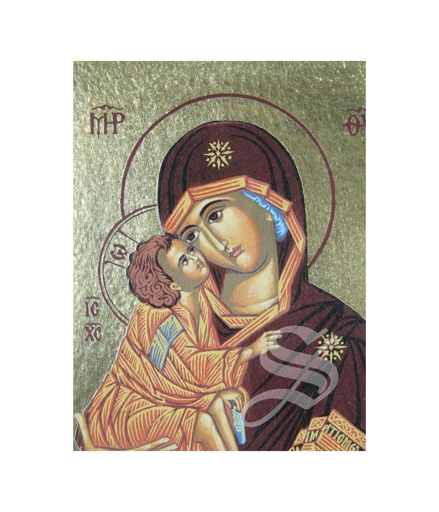 CUADRO ICONO VIRGEN CON NIÑO 14* 17