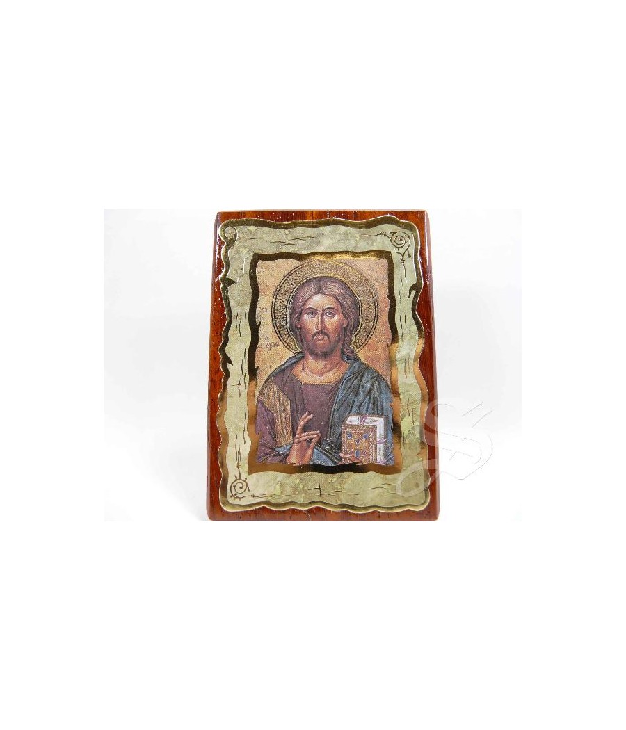 CUADRO MADERA 10*7 PANTOCRATOR