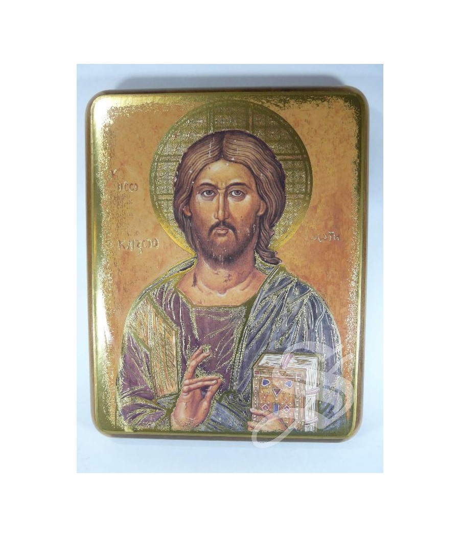 CUADRO MADERA PANTOCRATOR 26*21