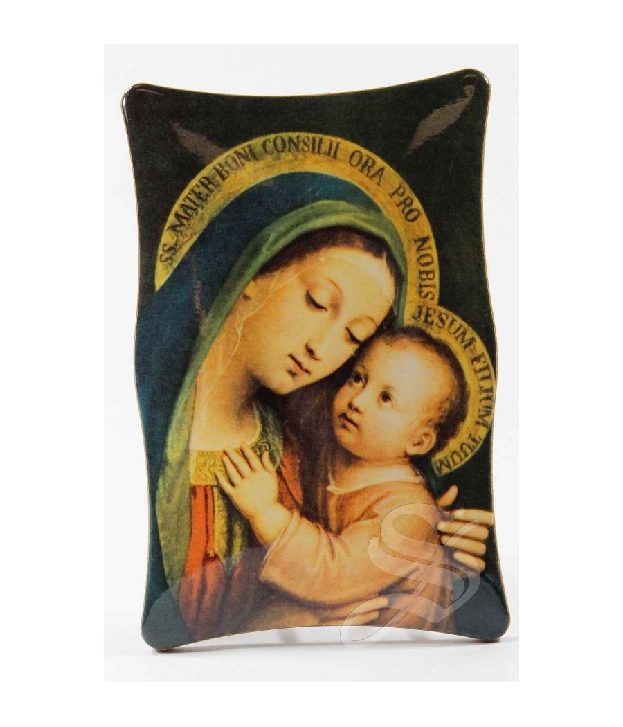 CUADRO MOLDURADO VIRGEN BUEN CONSEJO 7*10 CM