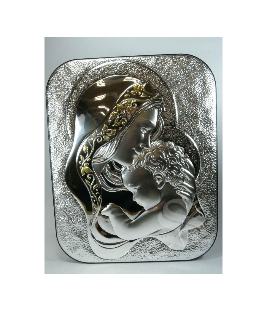 CUADRO PLATA 23 X 29 VIRGEN MODERNA