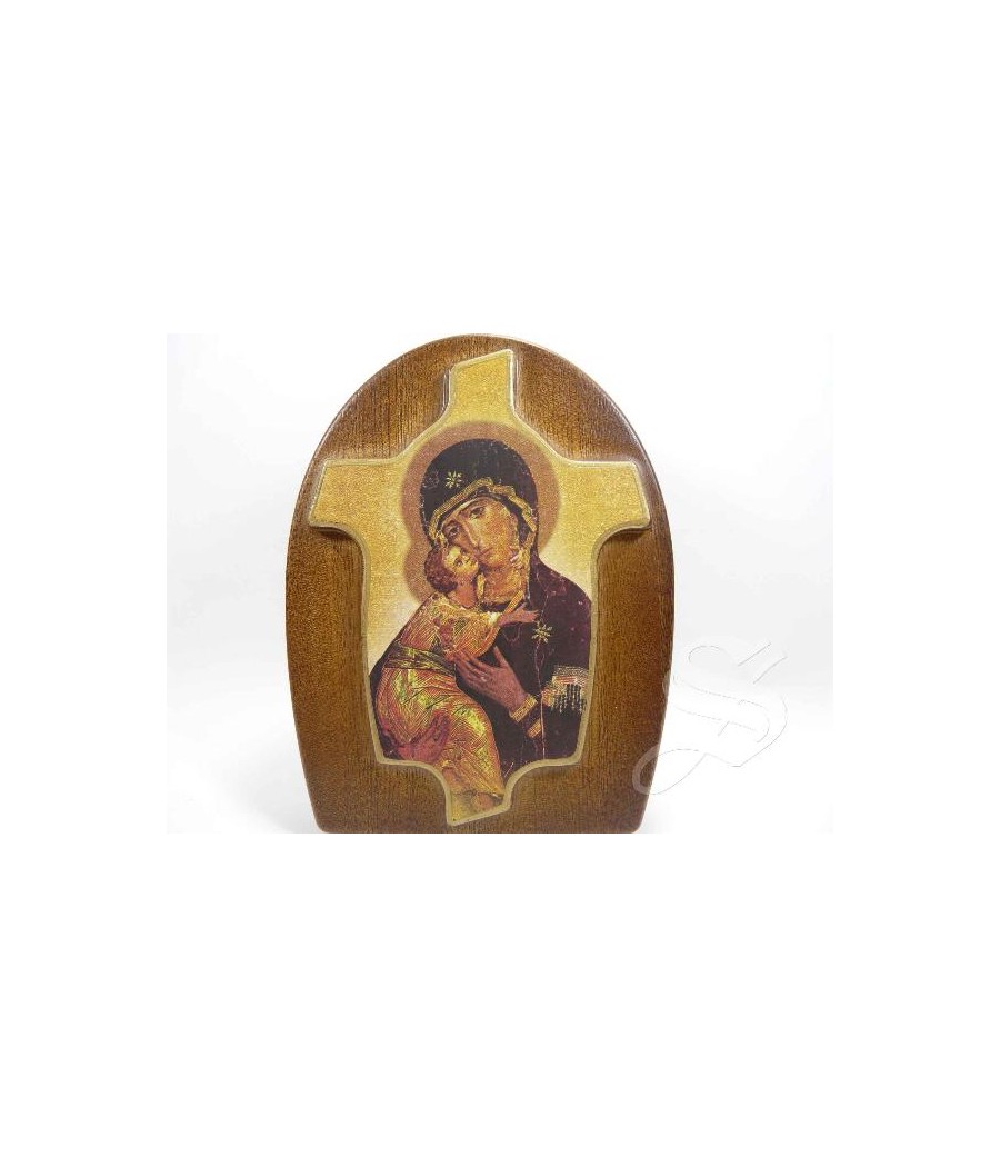 CUADRO RELIEVE 13*10 VIRGEN CON NIÑO ICONO