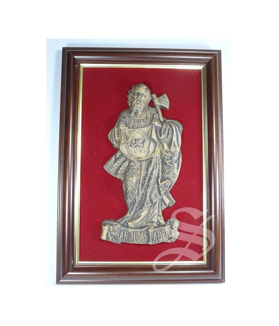 CUADRO SAN JUDAS IMIT. BRONCE 24*18