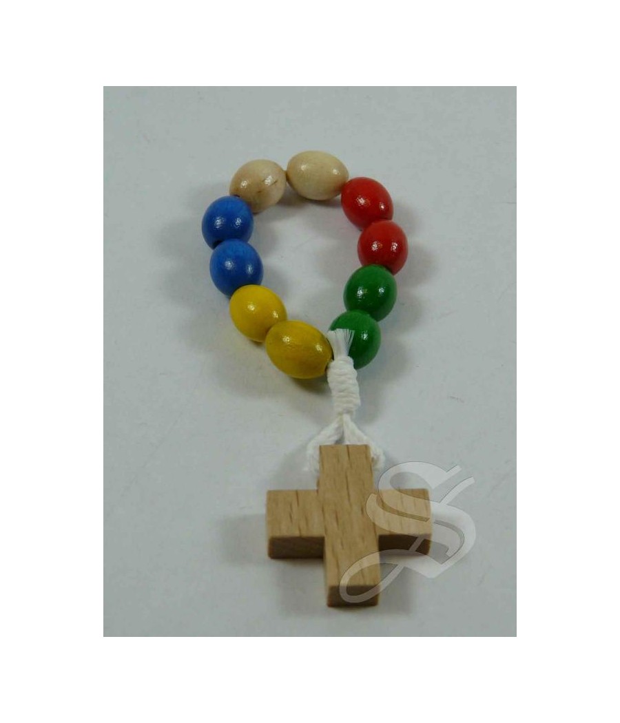 DECENA MADERA CLARA VIRGEN DEL PRADO 7 MM