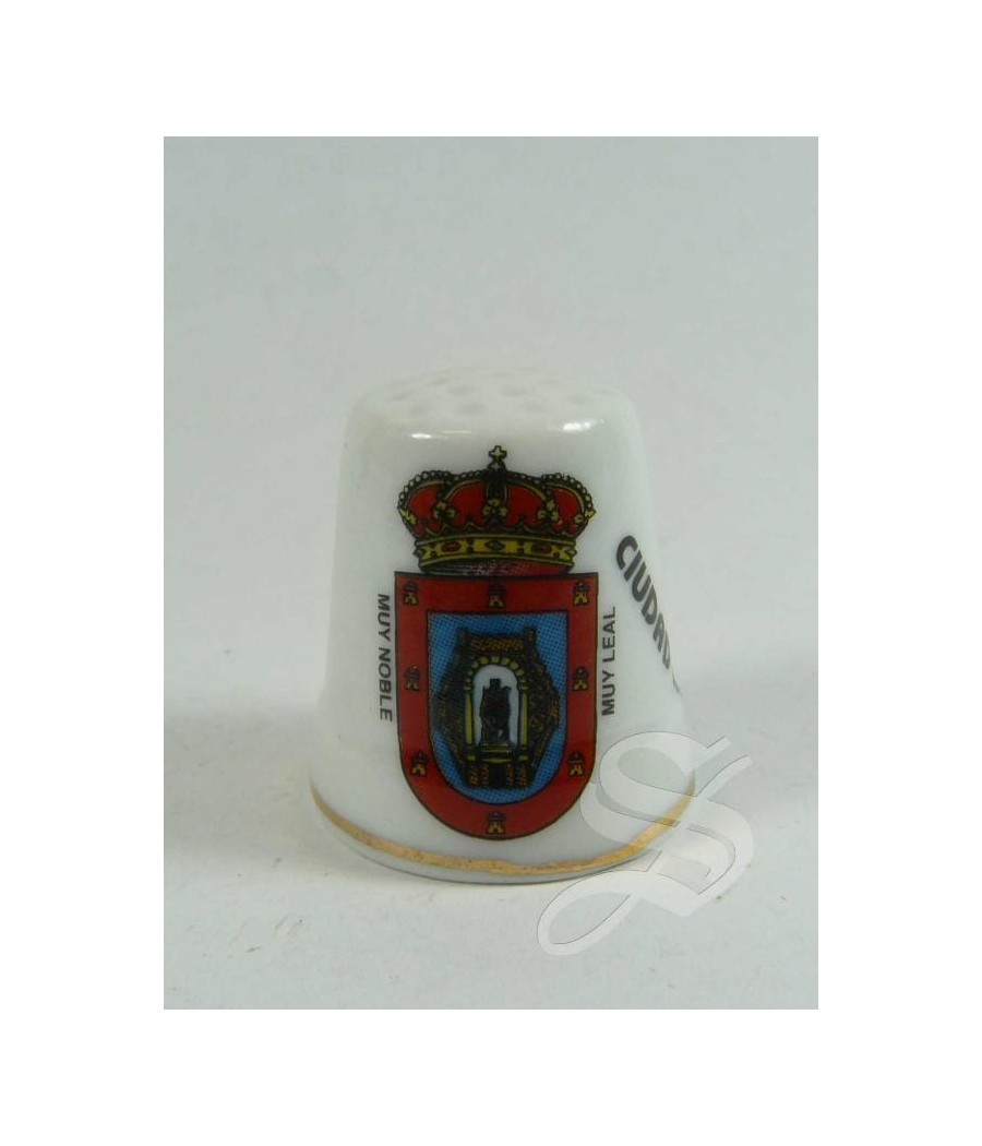 DEDAL ESCUDO DE CIUDAD REAL CERAMICA