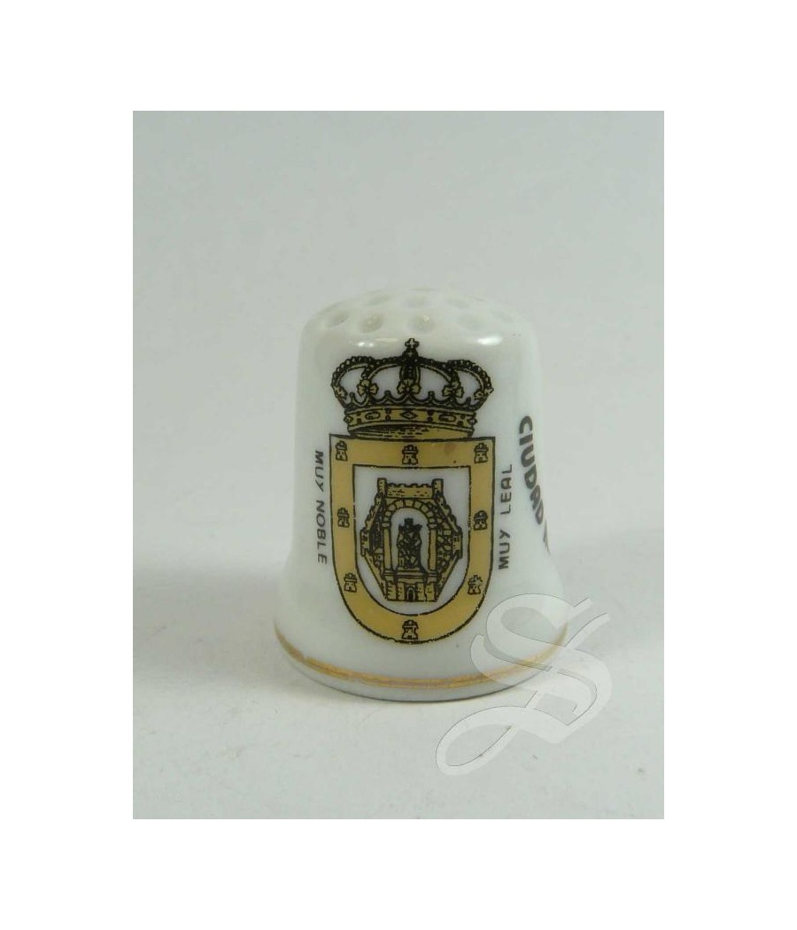 DEDAL ESCUDO DE CIUDAD REAL CERAMICA