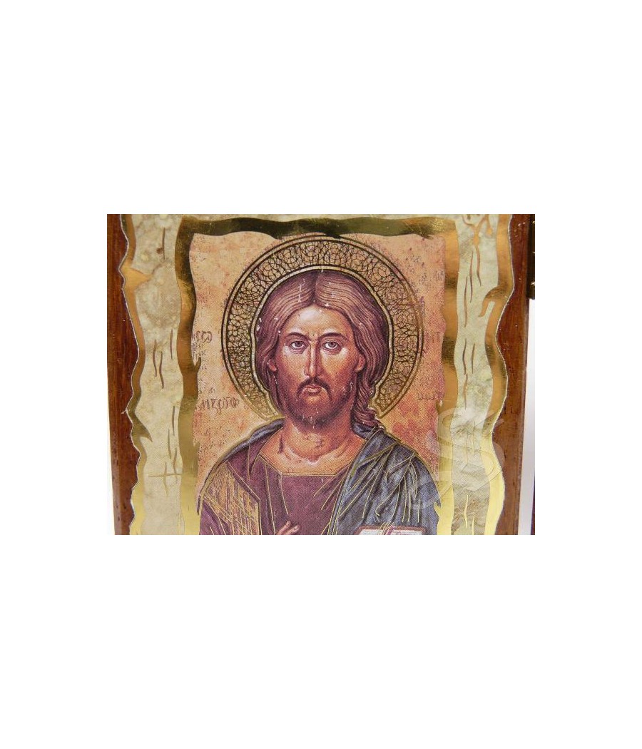 DIPTICO MADERA VIRGEN Y PANTOCRATOR 10,5*14