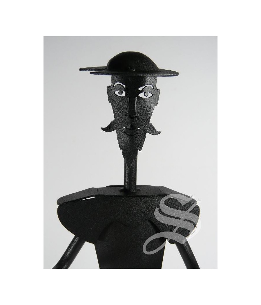 QUIJOTE EN FORJA 29 CM.