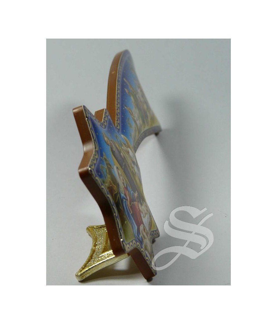 ESTRELLA CON NACIMIENTO Y EPIFANIA 16 X 6,5 CM. POLIMERO
