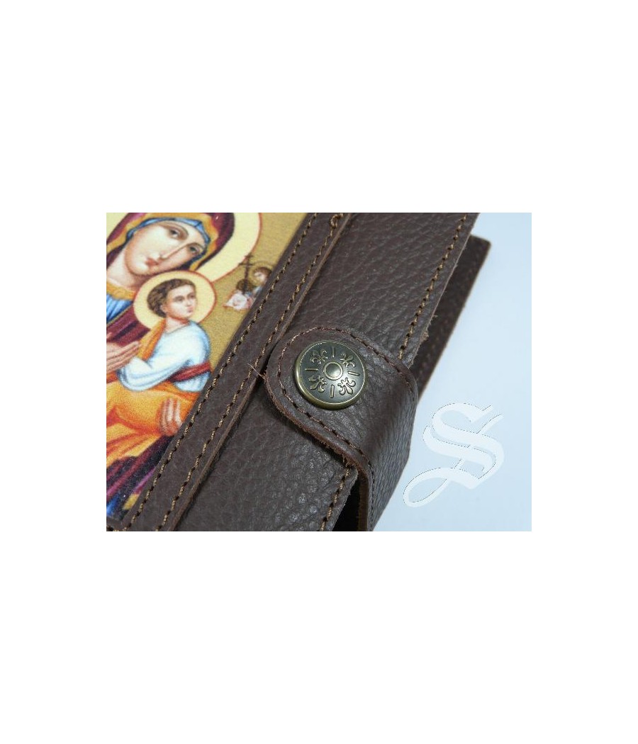 FUNDA LITURGIA DE LAS HORAS PIEL MARRON