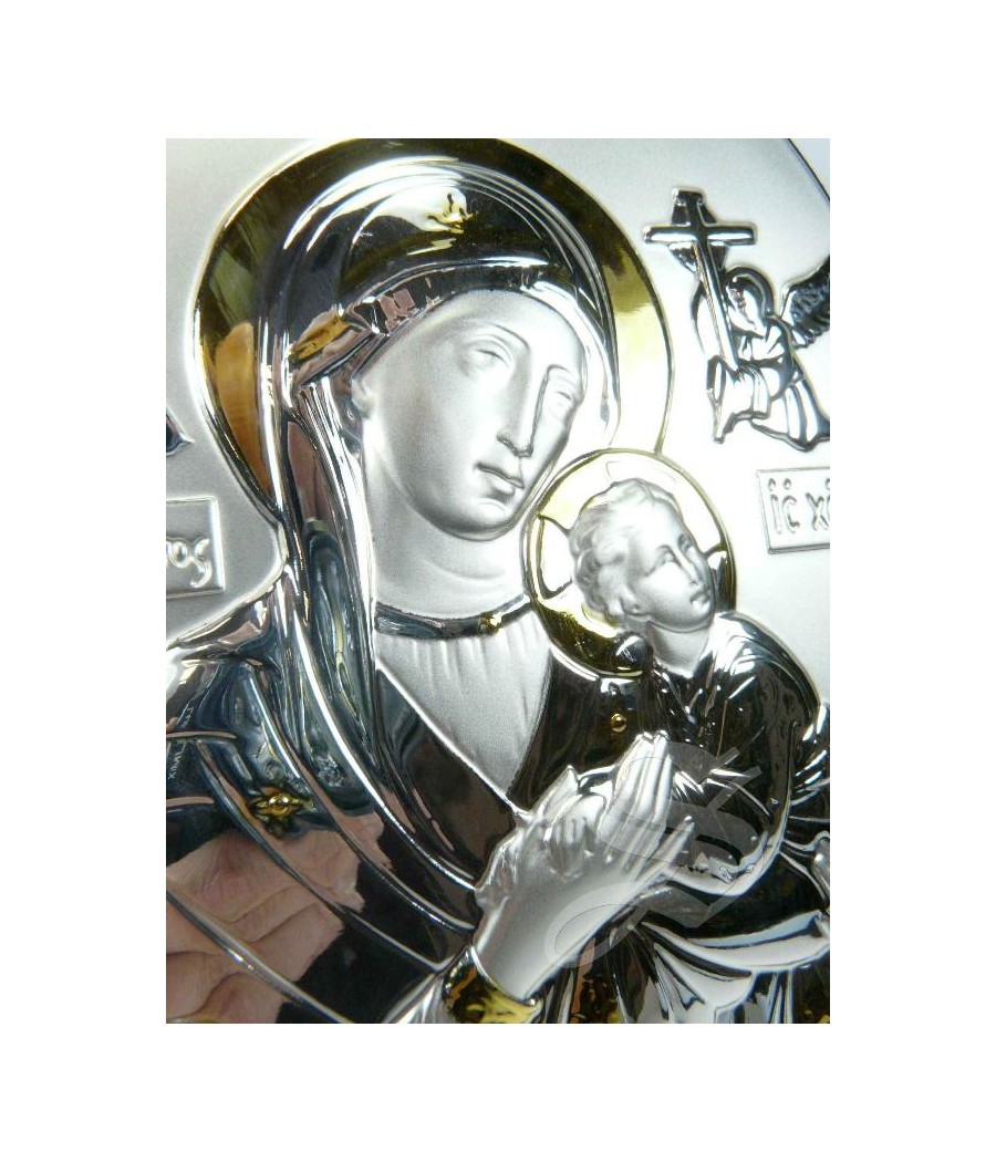 ICONO 13*18 PERPETUO SOCORRO PLATA