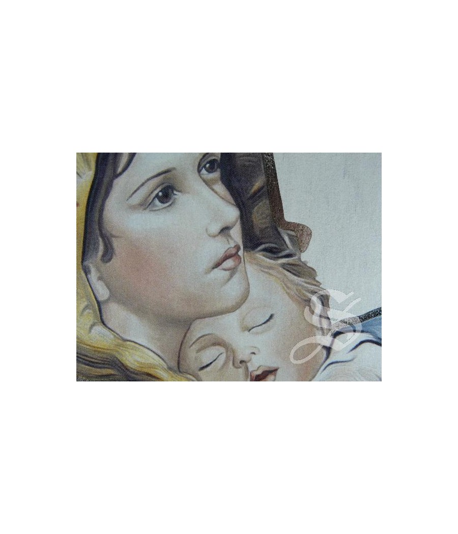 ICONO MADERA ECOLOGICA VIRGEN CON NIÑO 39*45 CM