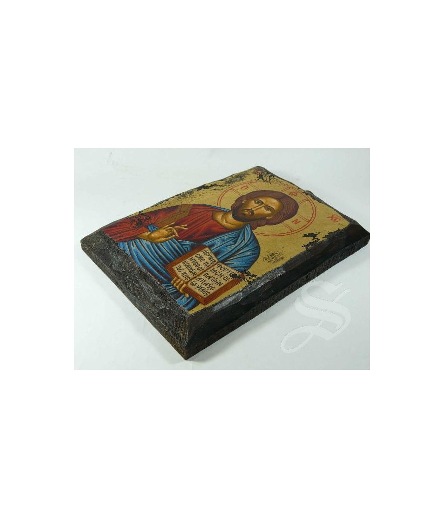 ICONO PANTOCRATOR 15*21 CM PINTADO A MANO