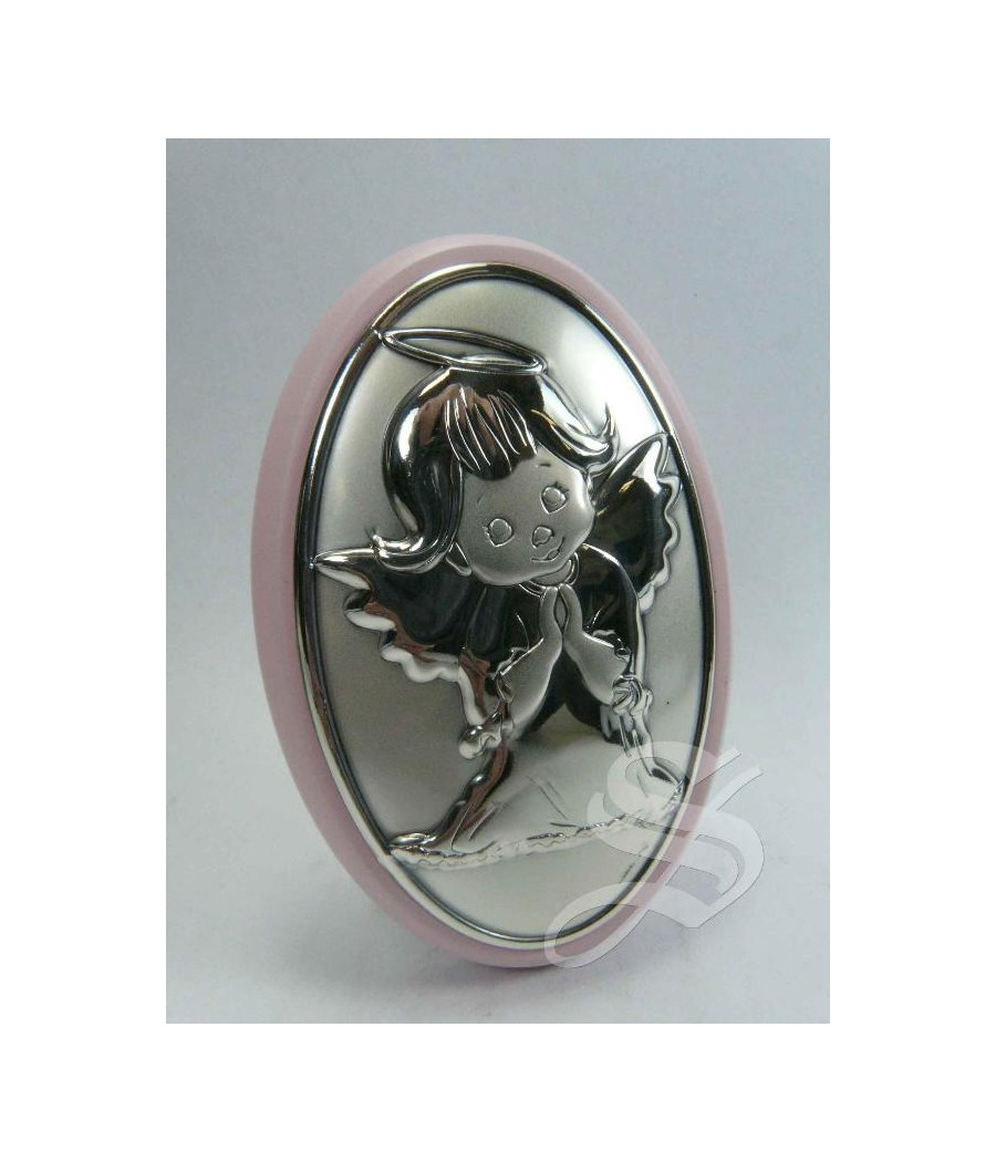 ICONO PLATA ANGEL ROSA 6*9