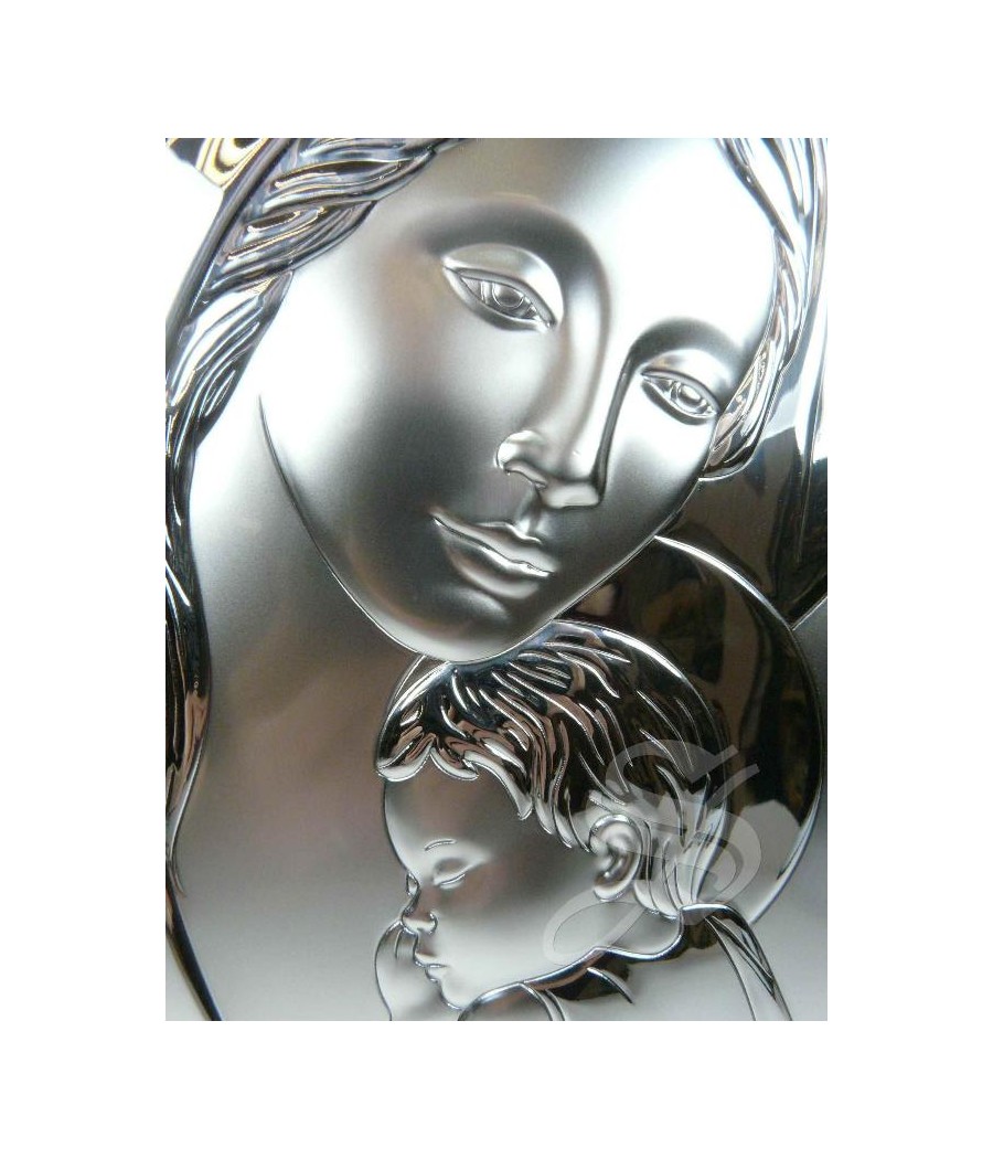 ICONO PLATA VIRGEN DEL AMOR 16*23 CM.