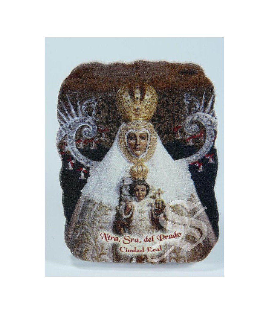 IMAN PIEDRA VIRGEN DEL PRADO FOTO 5 * 7 SIRVE TAMBIEN COMO CUADRITO