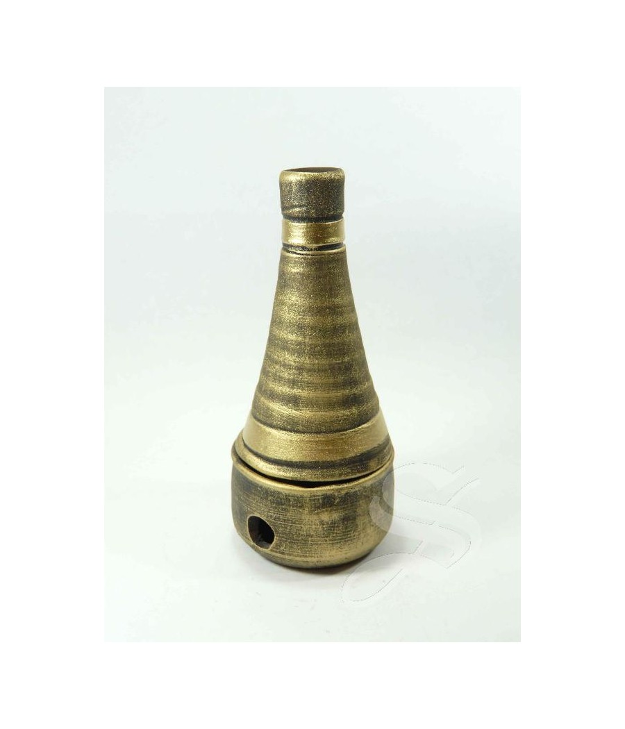 INCENSARIO CHIMENEA ORO 17 CM.