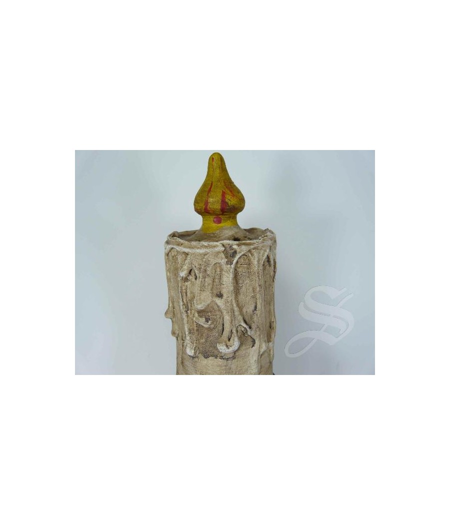 INCENSARIO VELA BLANCA 25 CM.