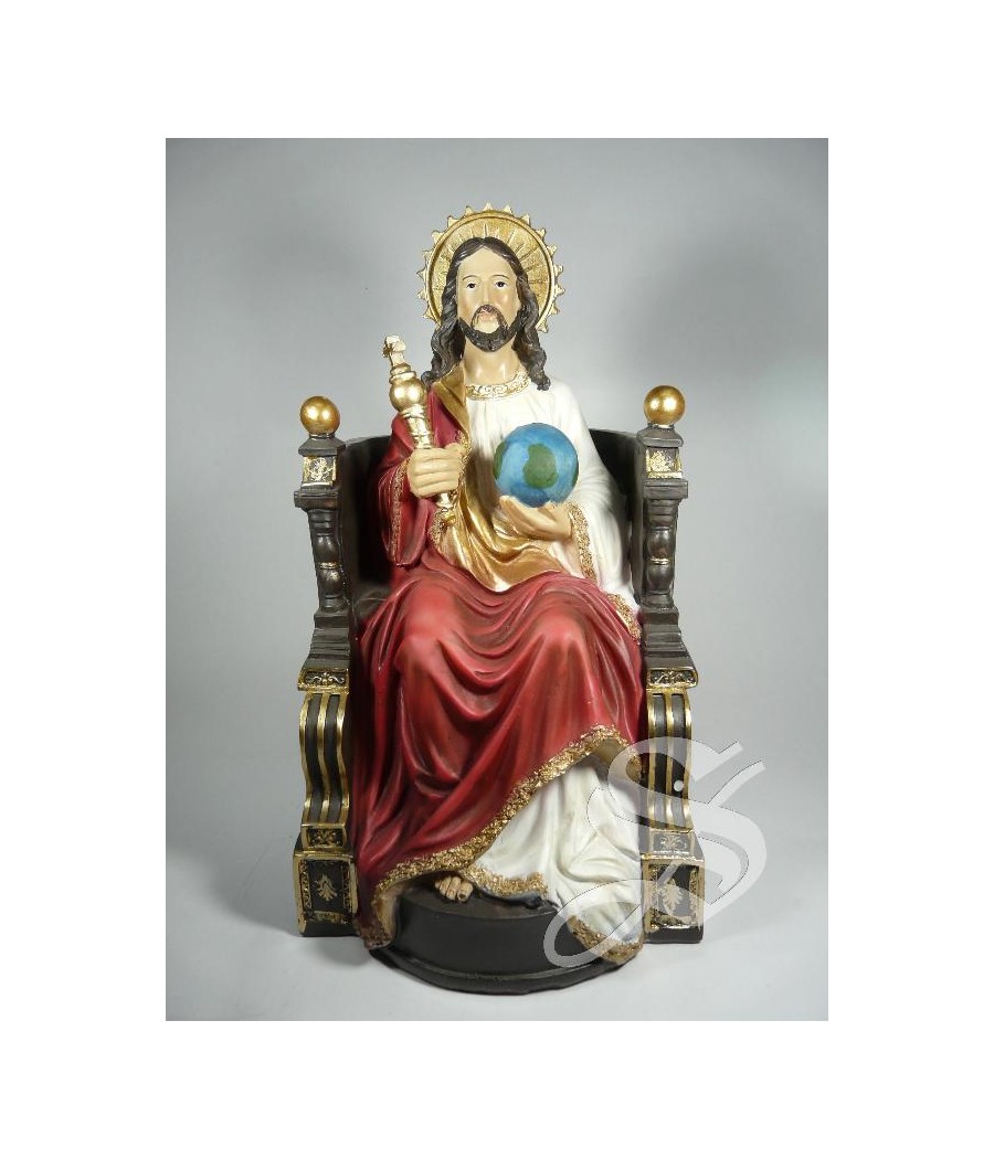 JESUS EN TRONO 31 CM. ENTRONIZADO