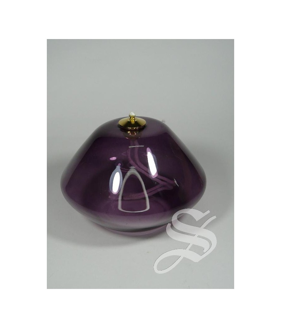 LAMPARA CRISTAL MORADA Ø 14 CM. X 10H. PA