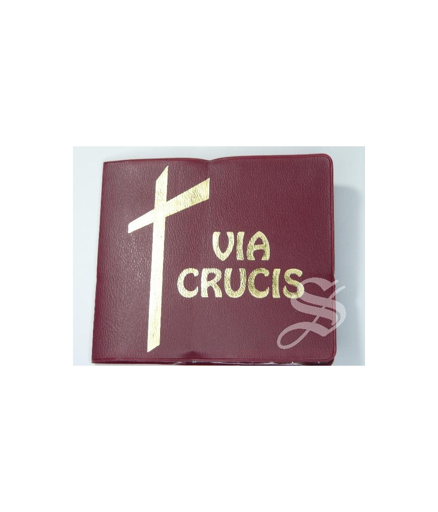 LIBRITO VIA CRUCIS FUNDA PLASTICO 8,5 X 7,5 CM.