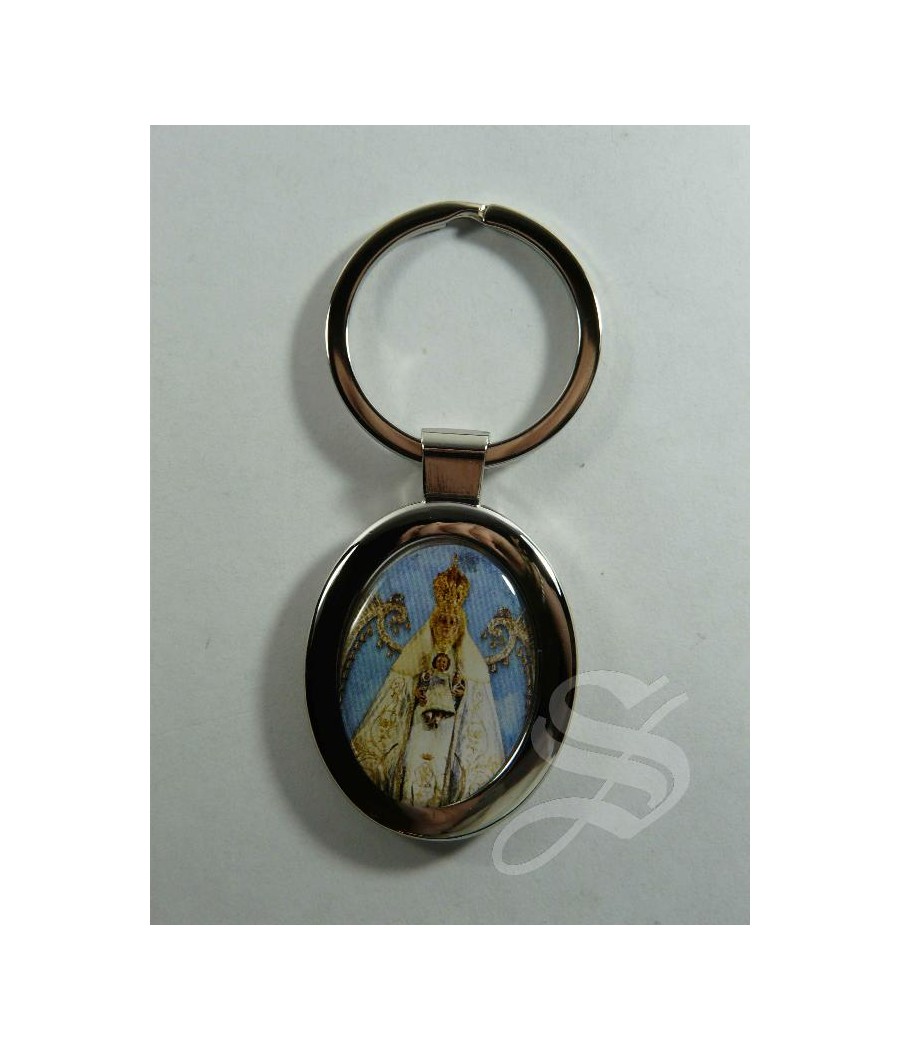 LLAVERO METAL OVALO VIRGEN DEL PRADO - SAN CRISTOBAL