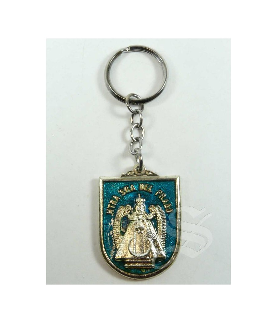 LLAVERO VIRGEN DEL PRADO - ESCUDO CIUDAD REAL ESMALTE