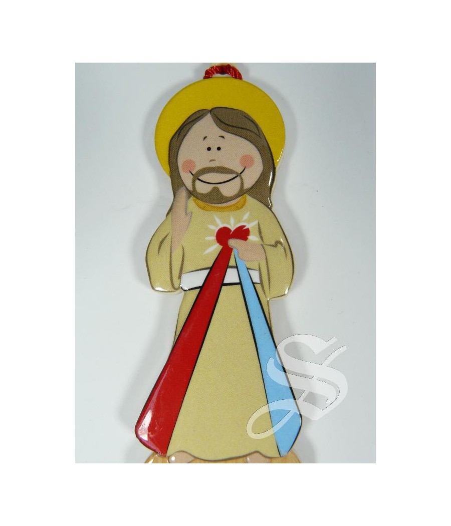 MARCAPAGINAS EFECTO MADERA MISERICORDIOSO 5 * 17 CM. CON FUNDA