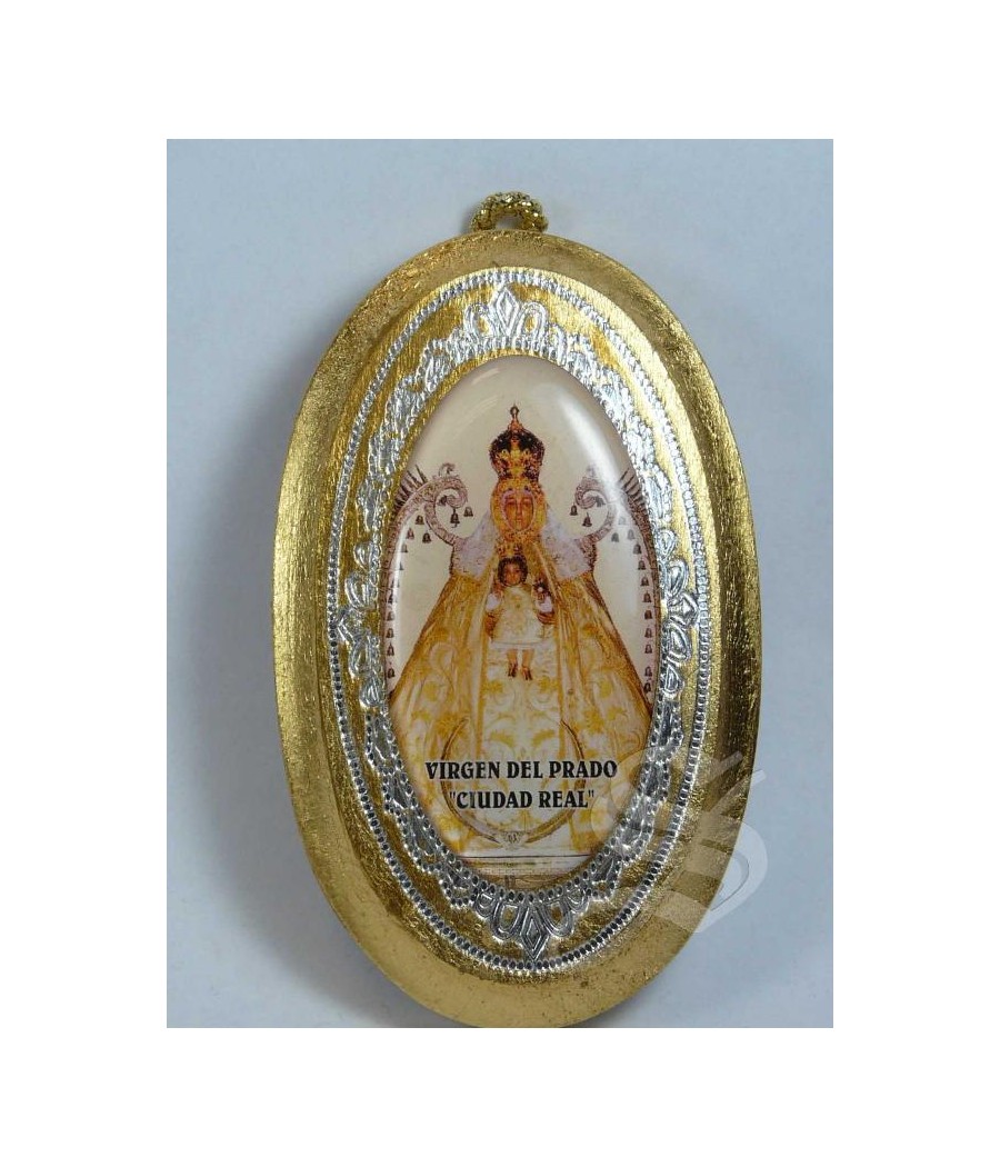 MARCO ORO OVAL VIRGEN DEL PRADO