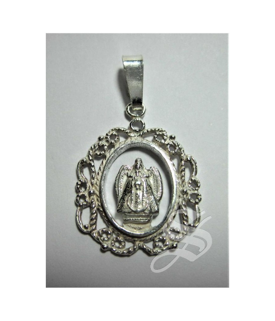 MEDALLA 20 MM. VIRGEN DEL PRADO FILIGRANA CALADA 3,60GRS.