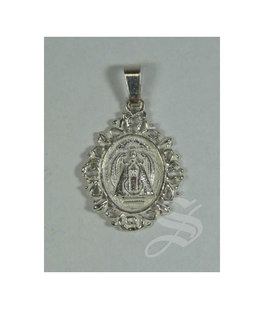 MEDALLA 22 MM. VIRGEN DEL PRADO PLATA FILIGRANA 4,40GRS.