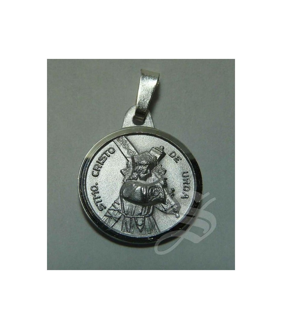 MEDALLA CRISTO DE URDA 16 MM. PLATA