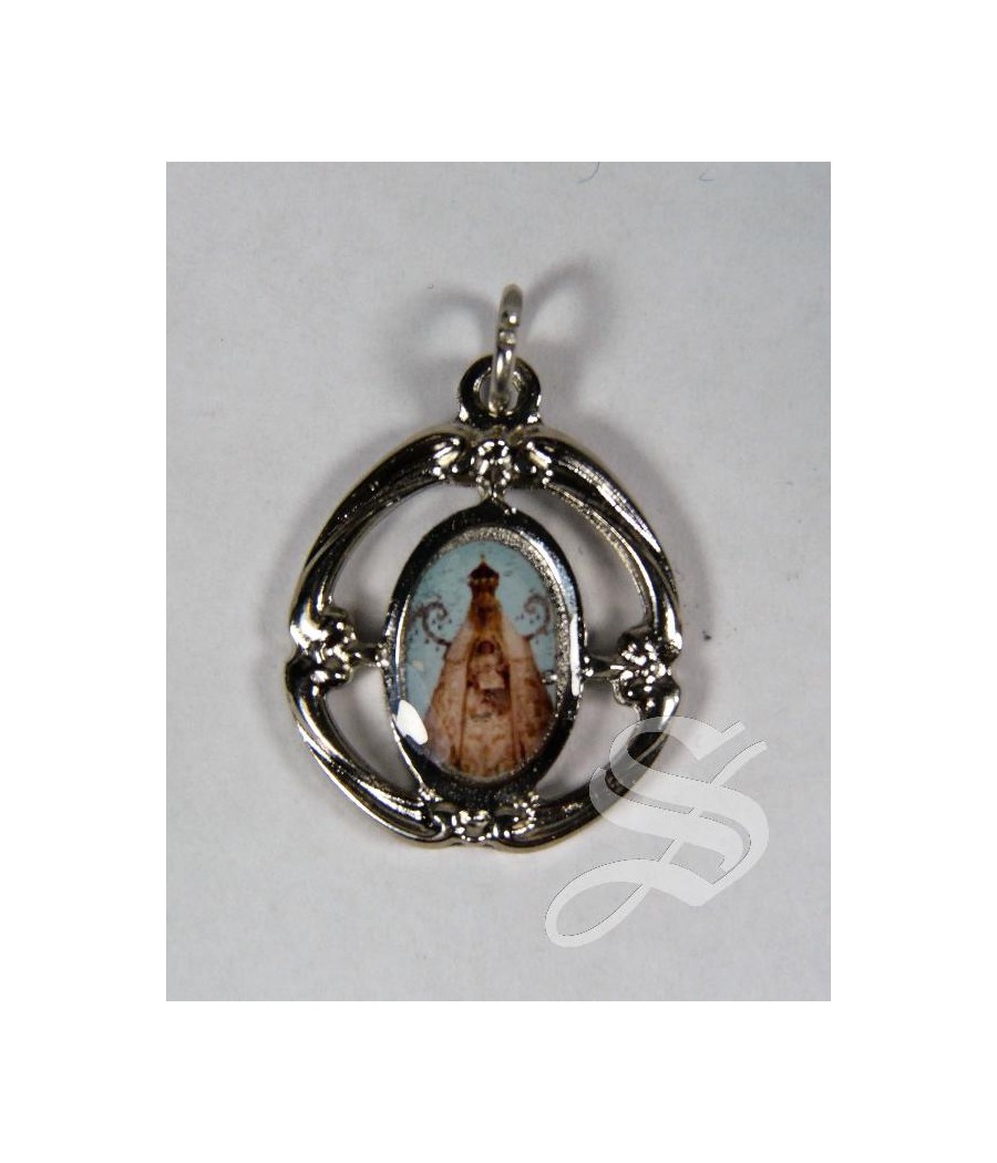 MEDALLA NIQUEL VIRGEN DEL PRADO CALADA 2*2.5 CM