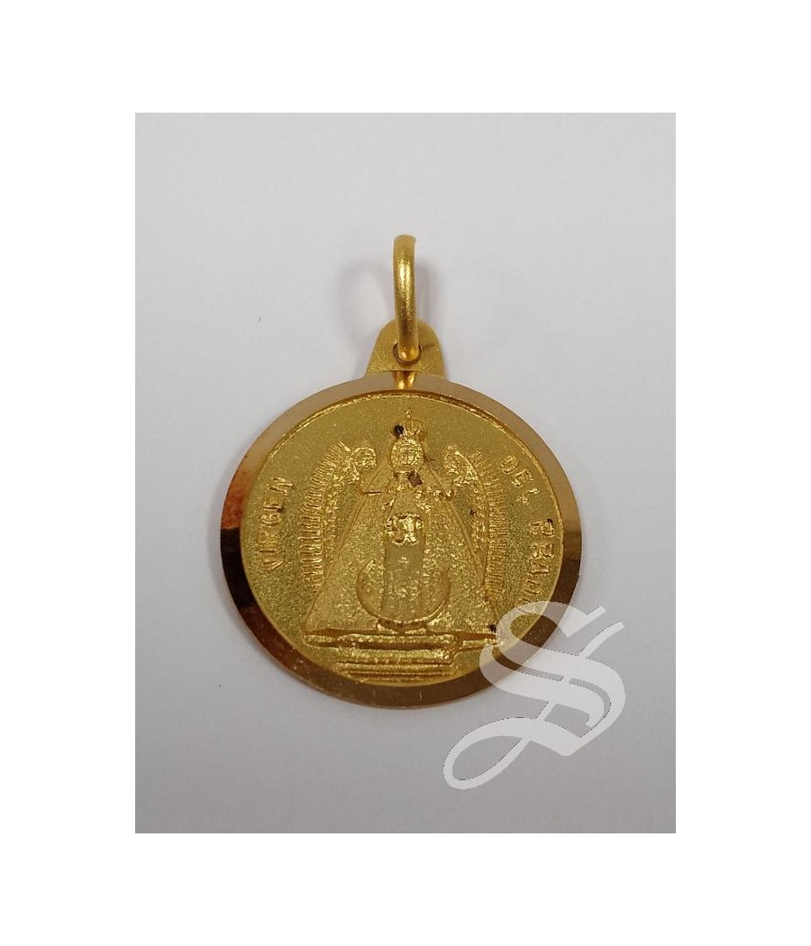 MEDALLA ORO 20 MM. LISA VIRGEN DEL PRADO  3,63